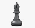 Шахова фігура Слон Білий колір 3D модель