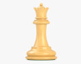 国际象棋皇后白 3D模型