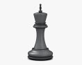 Re degli scacchi bianco Modello 3D
