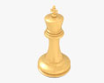 Roi d'échecs blanc Modèle 3d