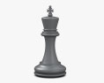 Schachkönig Weiß 3D-Modell