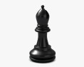Classic Chess Bishop Black 3d model