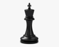 Шахматная фигура Король Черный цвет 3D модель