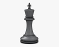Шахова фігура Король Чорний колір 3D модель