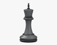 Schach König Schwarz 3D-Modell