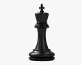 Schach König Schwarz 3D-Modell