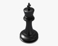 Roi d'échecs noir Modèle 3d