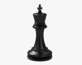 Re degli scacchi nero Modello 3D