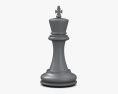 Re degli scacchi nero Modello 3D