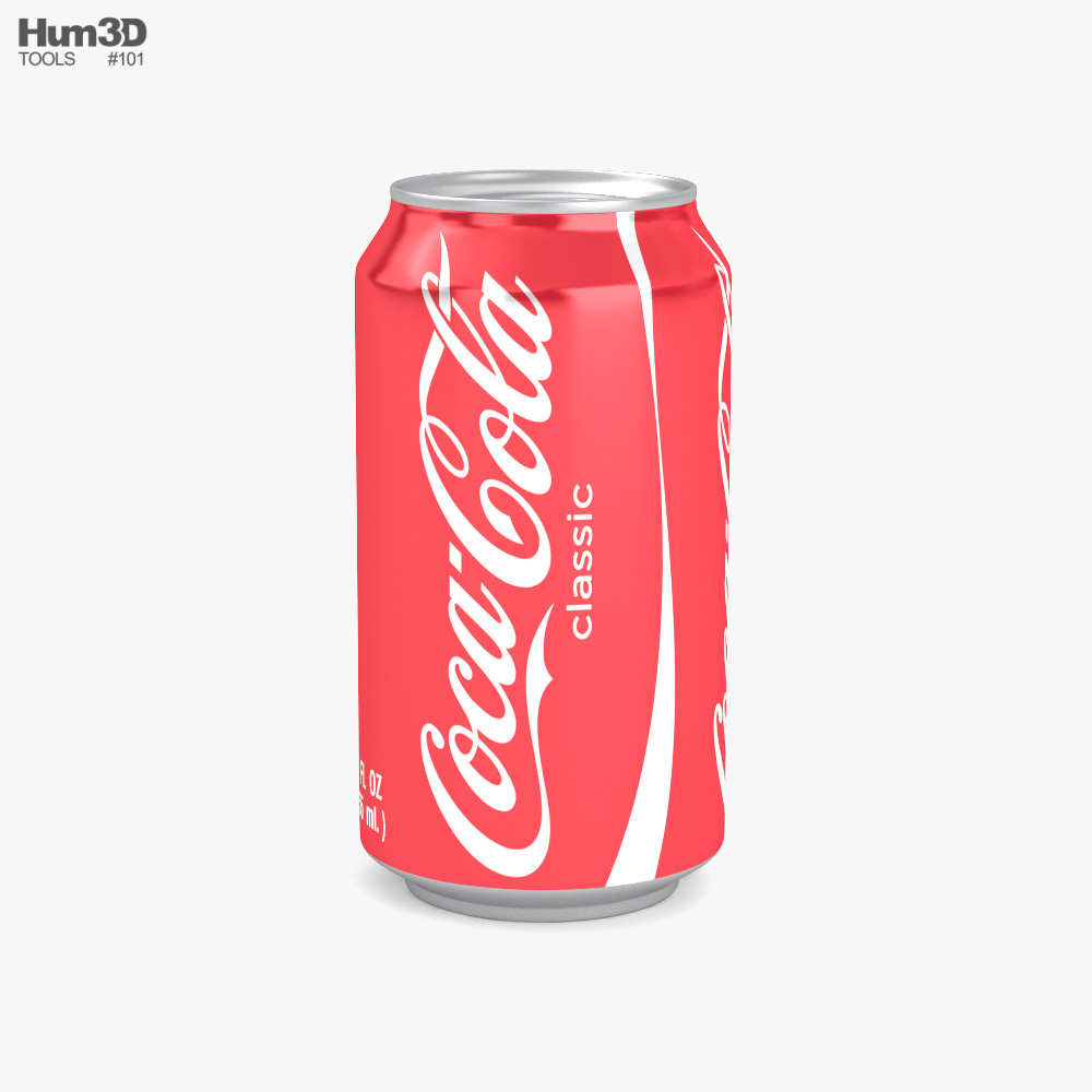 Coca-Cola банка 12 FL 3D модель
