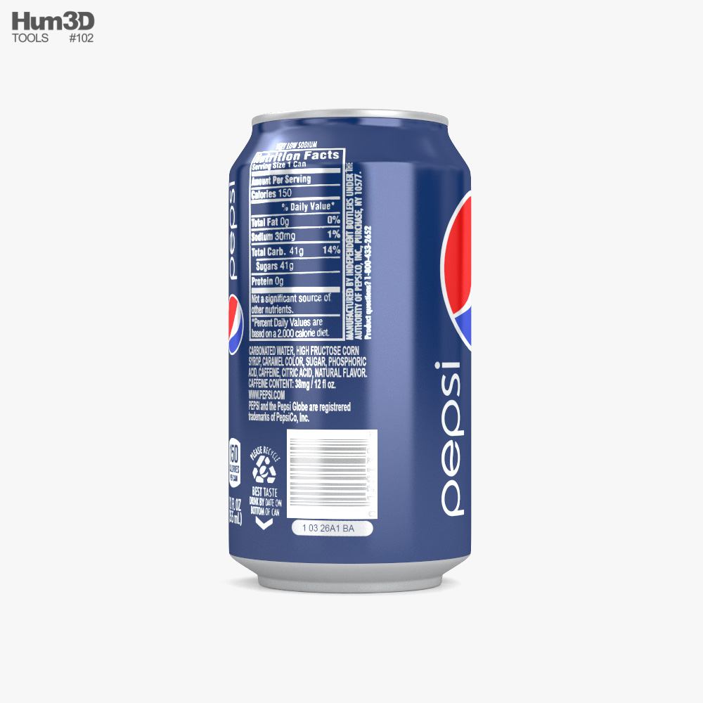 pepsi can nutrition facts