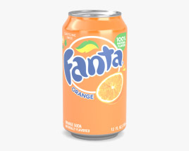 Fanta Orange Can 12 FL 3D model