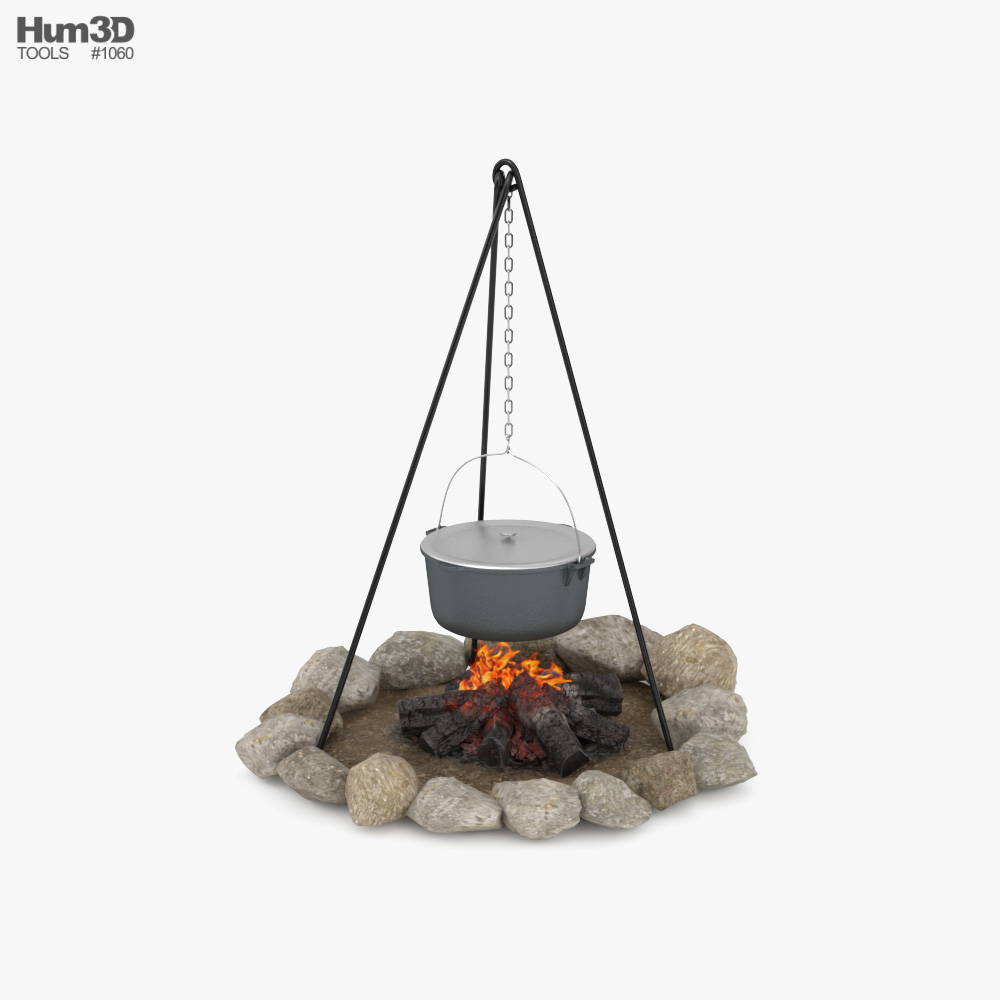 Campfire 3D model
