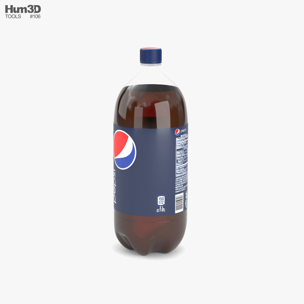 Pepsi Bottle 2L 3D model