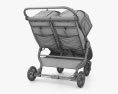 Baby Double Stroller 3d model