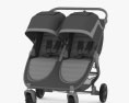 Baby Doppel Kinderwagen 3D-Modell
