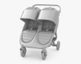 Baby Double Stroller 3d model