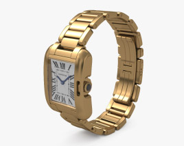 Cartier 18K 腕時計 3Dモデル