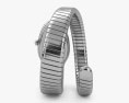 Bulgari Stainless Steel Diamond 23mm Serpenti Tubogas Quartz Watch 3d model