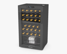 Raffreddatore per vini a doppia zona Modello 3D