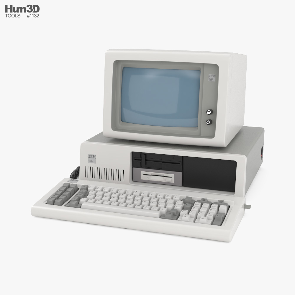 IBM Model 5150 Modello 3D