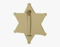 Distintivo do Xerife do Condado de Los Ángeles Modelo 3d