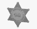Distintivo do Xerife do Condado de Los Ángeles Modelo 3d