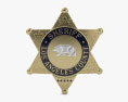 Значок шерифа округа Лос-Анджелес 3D модель