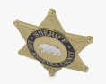 Insignia de sheriff del condado de Los Ángeles Modelo 3D