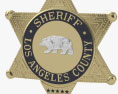 Значок шерифа округу Лос-Анджелес 3D модель