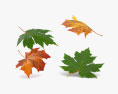 Maple Leaf Season Set 3d model
