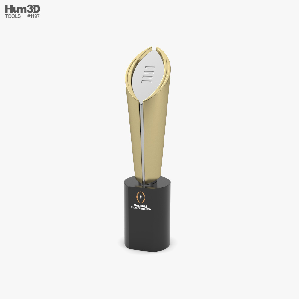 College Football Playoff National Championship Trophy 3D模型