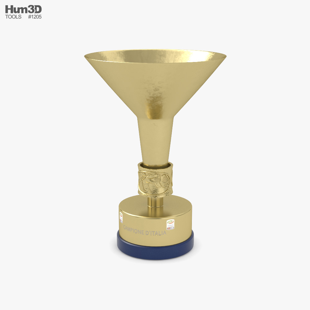 Italian Serie A Football Trophy 3D 모델 