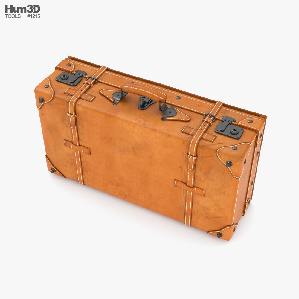 Vintage Suitcase Retro Valise 5 3D Model $22 - .obj - Free3D