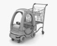 Supermarket Toy Car Shopping Trolley 3d model