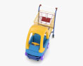 Візок для покупок у вигляді іграшкового автомобіля для супермаркету 3D модель