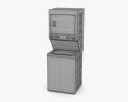 Frigidaire Electric Washer and Dryer Laundry Center 3d model