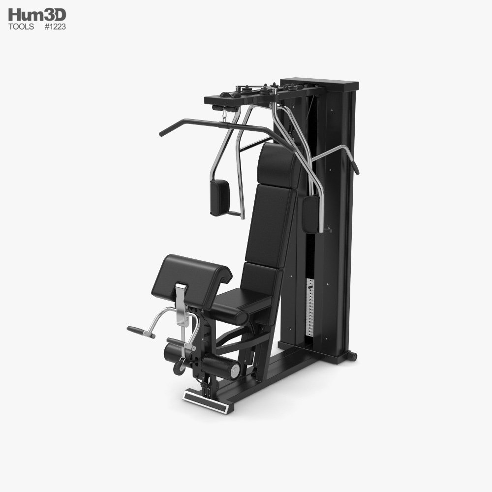Multi Gym Exercise Equipment 3D model