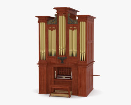 教堂管风琴 3D模型