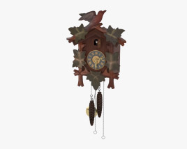 Wooden Cuckoo Clock 3D model