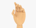 Wood Hand 3d model