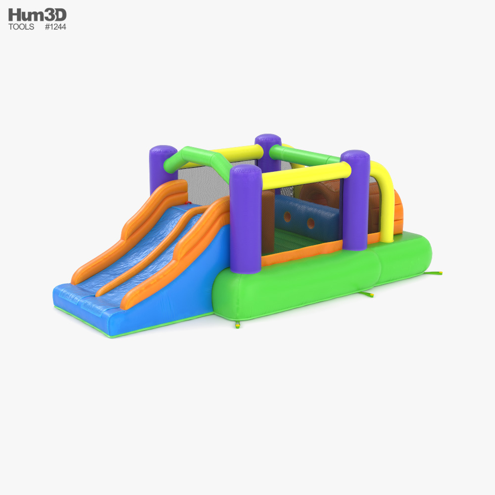 Kids Sliding Jump Bouncer 3D model