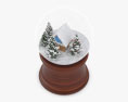Стеклянный шар со снегом 3D модель