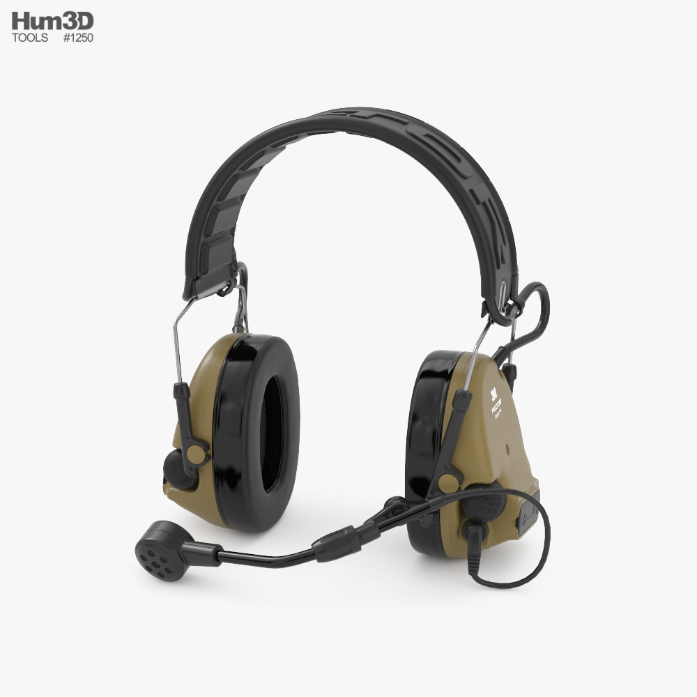 Tactical Headset 3D model