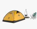 Camping set 3d model