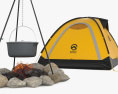 Camping set 3d model