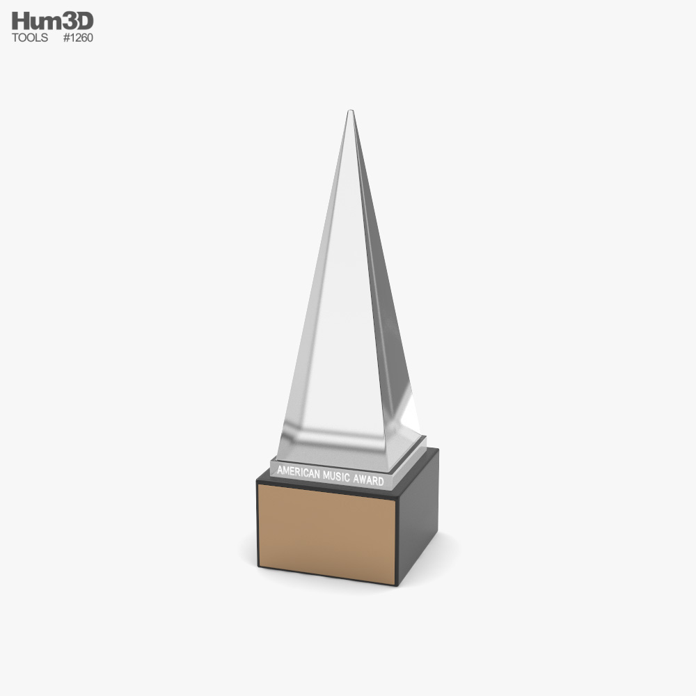 American Music Award Trophy Modelo 3d