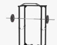 Power Cage Barbell Modelo 3D