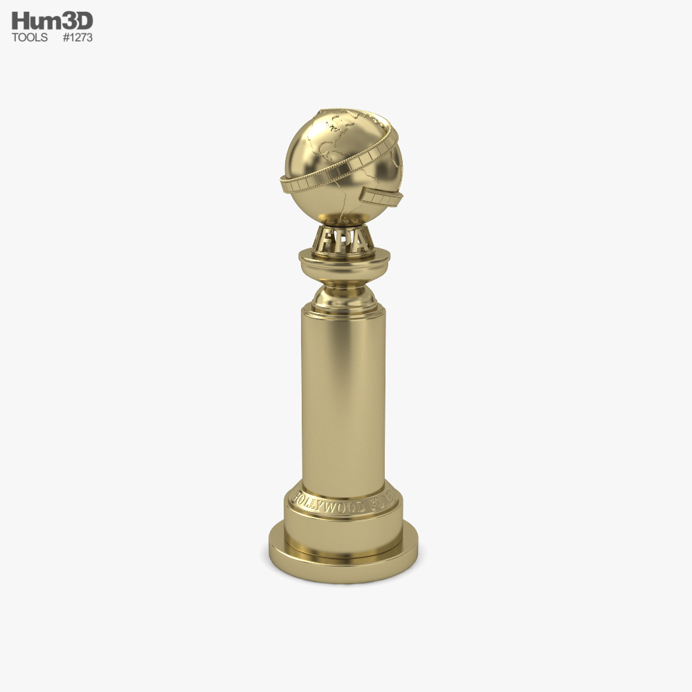Golden Globe Award Statue Modelo 3D