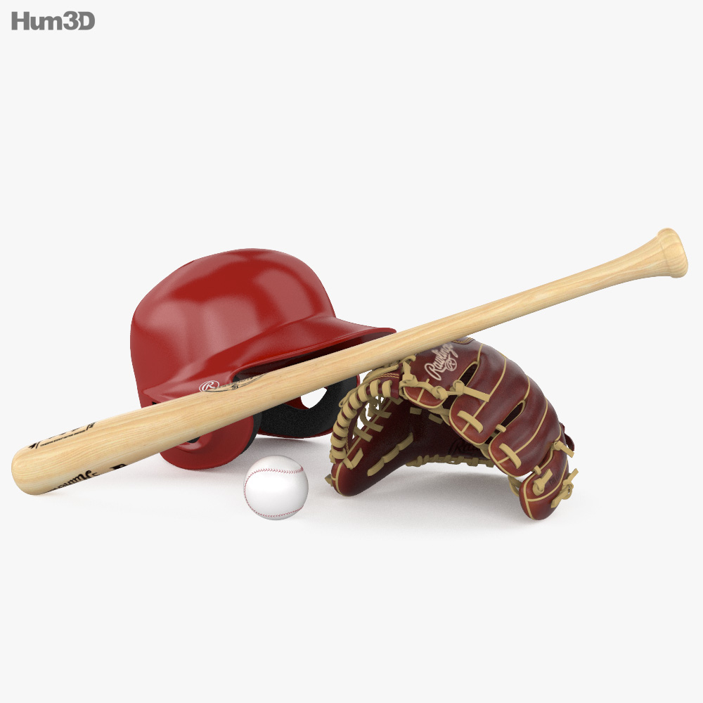 Baseball set 3D model